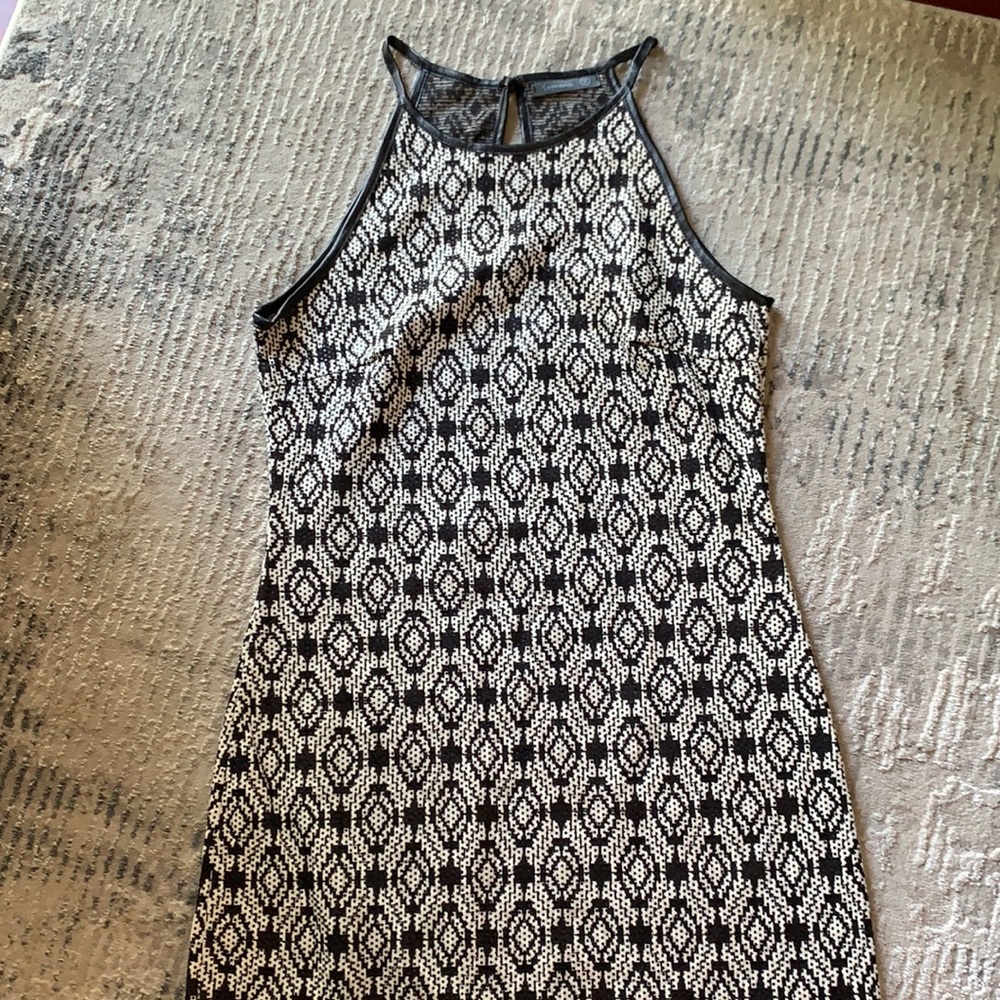 Black and White Print Dress